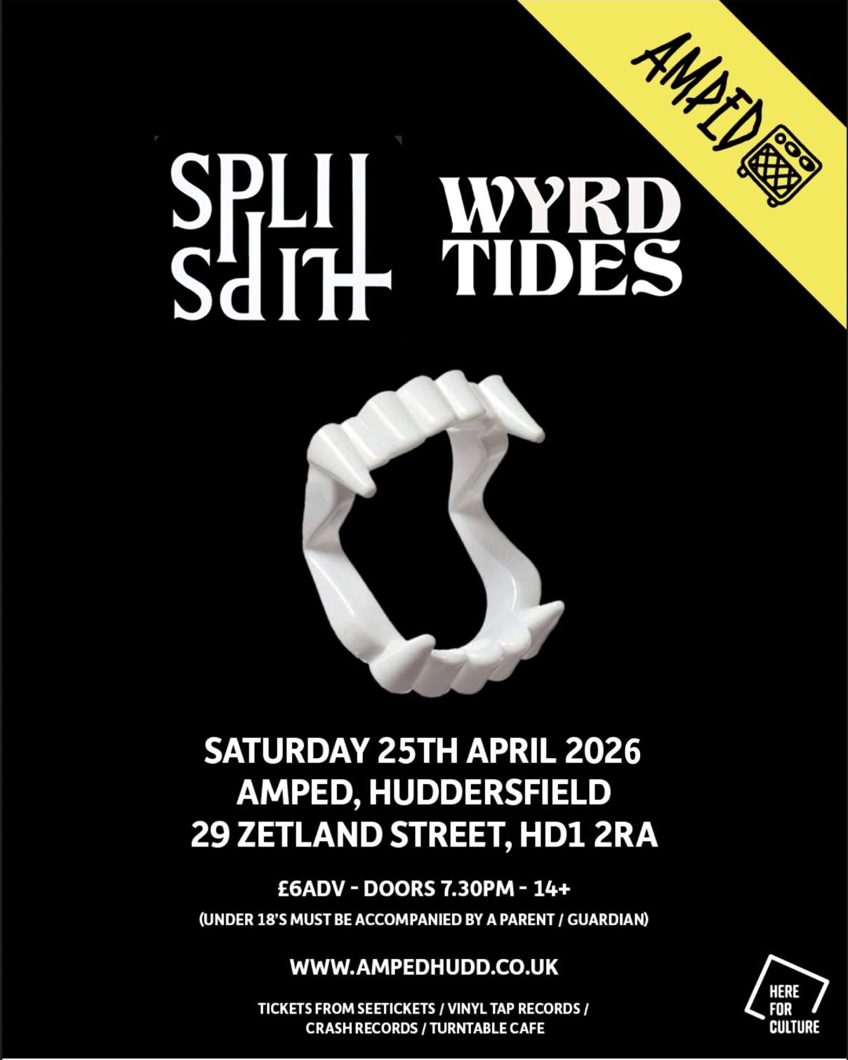 Gutted you missed seeing us at Coachella? No worries. Come see us at @ampedhudd this Saturday. Much shorter queues for the loos, and no pesky tiktok influencers! 😜